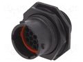 Connector: circular; socket; for panel mounting,front side nut AMPHENOL RTS714N19P03