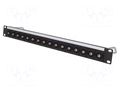 Coupler; patch panel; BNC socket,both sides; 75Ω; FT; rack; screw CLIFF CP30170
