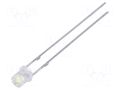 LED; white cold; 3mm; 1120÷1560mcd; 140°; Front: flat; 2.7÷3.4VDC OPTOSUPPLY OSWWD234E1A