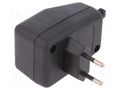 Enclosure: for power supplies; X: 48mm; Y: 71mm; Z: 48mm; black KRADEX Z-13A