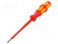 Screwdriver; insulated; slot; 3.5x0.6mm; Blade length: 100mm WERA WERA.160ISB/35/06