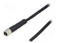 Connector: M5; plug; female; cables; PIN: 4; 1A; straight; IP67; 60V BULGIN PXPTPU05FBF04AC010