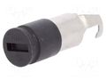 Adapter; 6.3x32mm; 10A; black; FEC; 250VAC; UL94V-0; -40÷85°C; IP40 SCHURTER 0031.1661