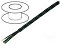 Wire; HELUFLON® FEP-6Y; 3G1mm2; stranded; Cu; FEP; black; 600V HELUKABEL FEP-6Y/3X1