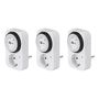 Set of 3, Analogue Timer, white - easy-to-operate analogue time switch 55539