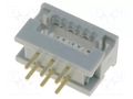 Connector: IDC; male; PIN: 6; SEK; straight; IDC,THT; 2.54mm; 2x3 HARTING 09181069622