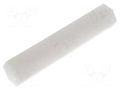 Screwed spacer sleeve; hexagonal; polyamide; M4; L: 30mm FIX&FASTEN FIX-HP4-30