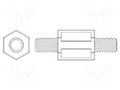 Screwed spacer sleeve; 55mm; Ext.thread: M4; hexagonal DREMEC TMM-M4X55/DR446