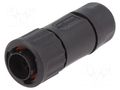 Connector: circular; plug; for cable; PIN: 10; male; w/o contacts AMPHENOL RTS6BS12N10P03