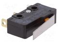 Microswitch SNAP ACTION; 0.1A/125VAC; 0.1A/30VDC; with lever OMRON Electronic Components SS-01GL-E