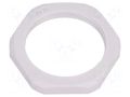 Nut; PG29; polyamide; Thk: 7mm; Spanner: 46mm; grey; Thread: PG HUMMEL HUMMEL-1262290011