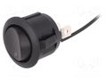 ROCKER; SPDT; Pos: 2; ON-ON; 20A/12VDC; black; LED,point; R13-112-DC SCI R13-112CL-02