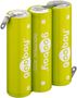 Akumuliatorius NiMh 3.6V 2100mAh su lituojamais išvadais 3x HR6 (AA) 55652 4040849556524