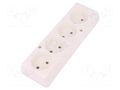 Connector: AC supply; female; splitter; 2P; 250VAC; 16A; Type: round JONEX TX-GN-460BI