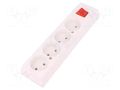 Connector: AC supply; female; splitter; 2P; 250VAC; 16A; white; IP20 JONEX TX-GN-460WSBI