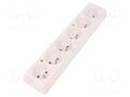 Connector: AC supply; female; splitter; 2P+PE; 250VAC; 16A; white JONEX TX-GN-670BI