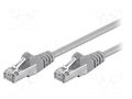 Patch cord; RJ45 plug,both sides; F/UTP; 5e; stranded; CCA; PVC Goobay F/UTP5-CCA-050GY