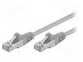 Patch cord; RJ45 plug,both sides; F/UTP; 5e; stranded; CCA; 0.5m GOOBAY F/UTP5-CCA-005GY
