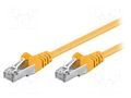 Patch cord; RJ45 plug,both sides; F/UTP; 5e; stranded; CCA; PVC Goobay F/UTP5-CCA-500YL