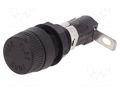 Fuse holder; 5x20mm; 16A; 250V; on panel; Leads: angled; -40÷85°C LITTELFUSE 03450623H