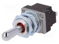 Switch: toggle; Pos: 3; SP3T; (ON)-OFF-(ON); 5A/28VDC; MT; -40÷85°C HONEYWELL 1MT1-7