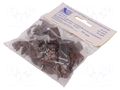 Holder; brown; on round cable; 25pcs; with a nail; 14mm PAWBOL PW-H.7017B-25