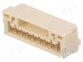 Connector: wire-board; socket; male; PIN: 8; GH; 1A; 50V; horizontal JST SM08B-GHS-TB