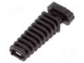Strain relief; elastomer; black; Panel thick: max.3.9mm; L: 25mm FIX&FASTEN FIX-4.5X2.3X25-PRO