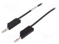 Test lead; 60VDC; 30VAC; 16A; with 4mm axial socket; Len: 0.5m HIRSCHMANN T&M MLNSIL50/1SW