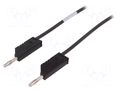 Test lead; 60VDC; 30VAC; 16A; with 4mm axial socket; Len: 0.5m HIRSCHMANN T&M MLNSIL50/1SW