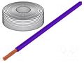 Wire; LifY; 1x0.25mm2; stranded; Cu; PVC; violet; 300V; -15÷80°C HELUKABEL LIFY-0.25MM2-VI