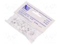 Holder; white; on round cable; 25pcs; with a nail; 6mm PAWBOL PW-H.7004A-25