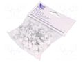 Holder; white; for flat cable,YDYp 3x1; 100pcs; with a nail PAWBOL PW-H.7011A-100