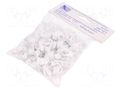 Holder; white; for flat cable,YDYp 3x2,5; 100pcs; with a nail PAWBOL PW-H.7018A-100