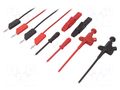 Test leads; red and black; 932793001 HIRSCHMANN T&M PMS4