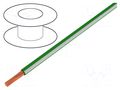 Wire; X05V-K; stranded; Cu; 1mm2; PVC; green-white; 300V,500V; 250m LAPP X05V-K100GR/WH