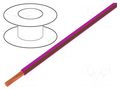 Wire; H05V-K,LgY; stranded; Cu; 0.35mm2; PVC; pink-brown; 300V,500V BQ CABLE LGY0.35-PK/BR