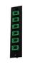 FIBER SUB PANEL, MTP COUPLER, 6POS FSP-MTPA6-GRN-SMCR