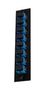 FIBER SUB PANEL, SC COUPLER, 8POS FSP-SC8-BLU-SMCR