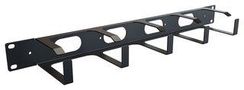 HORIZONTAL RING CABLE MANAGER, 1U, BLK RB-HRM1