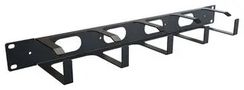 HORIZONTAL RING CABLE MANAGER, 1U, BLK RB-HRM1