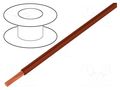 Wire; TLY; stranded; Cu; 0.22mm2; PVC; brown; 150V,300V; 200m BQ CABLE TLY0.22-BR