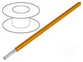 Wire; HookUp Wire; stranded; Cu; 26AWG; PVC; orange; 300V; 305m ALPHA WIRE 422607-OR001