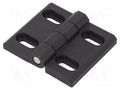 Hinge; Width: 60mm; technopolymer PA; black; H: 70mm ELESA+GANTER CFM60-SL-CH-6