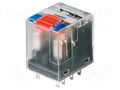 Relay: electromagnetic; 4PDT; Ucoil: 12VDC; Icontacts max: 6A; RCM WEIDMÜLLER RCM570012