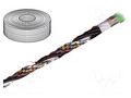 Wire: test lead cable; chainflex® CF211; 6x2x0.25mm2; green; PVC IGUS CF211.037