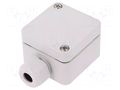 Enclosure: junction box; X: 50mm; Y: 52mm; Z: 35mm; polycarbonate SPELSBERG TK-PC-55-4-V