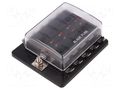 Fuse boxes; 19mm; 30A; screw; Leads: connectors; Body: black; PBT SCI R3-76-01-3L110