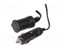 Cigarette lighter socket extension cord; Sup.volt: 12VDC; 8A LOGILINK CP0111