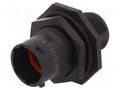 Connector: circular; socket; for panel mounting,front side nut AMPHENOL RTS710N4P03